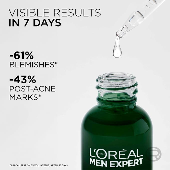 L'Oréal Men Expert Derma Control Anti-Blemish Serum with 3% Niacinamide + Salicylic acid 30ml