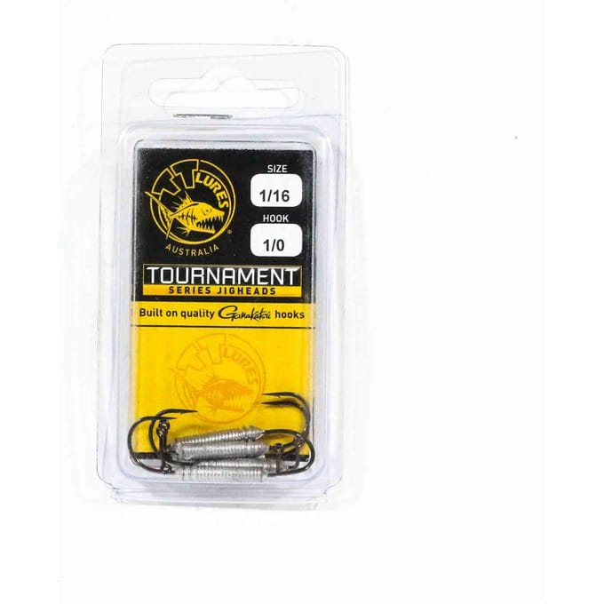 Tackle Tactics TT HWS verborgen gewichtssysteem 1/16 oz 1/0 5/verpakking (0075) yellow