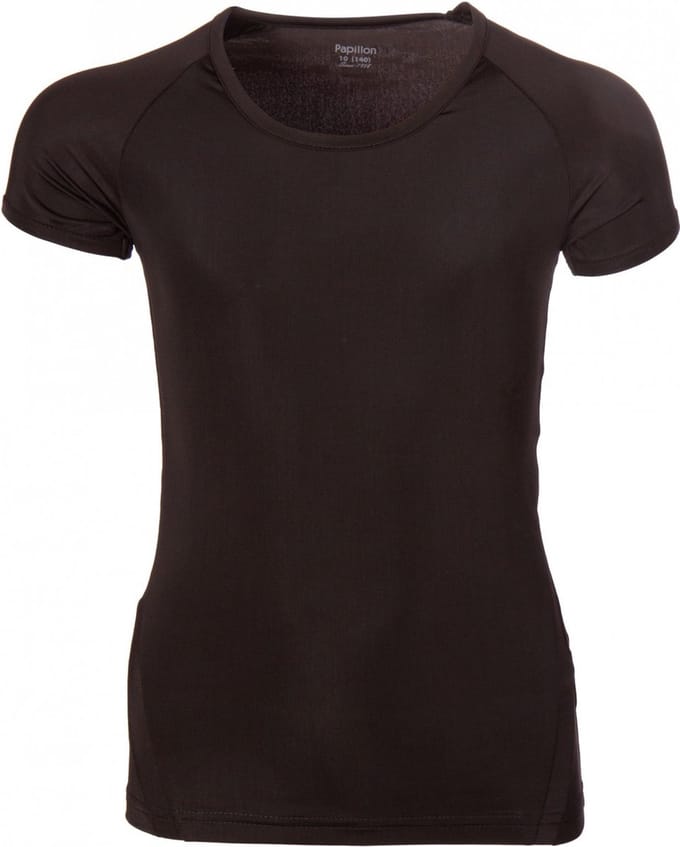 Papillon Dansshirt Raglan Junior Polyester Zwart Maat 140