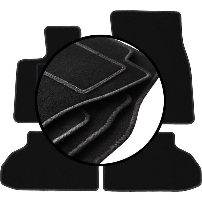 Complete set veloursmatten voor: BMW X6 F16 SUV (2014-)