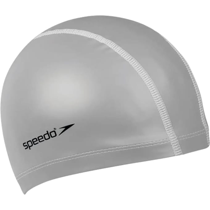 Speedo zwemcap Pace Cap - siliconen badmuts voor volwassenen - zilver.