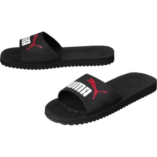 Puma Purecat Slide Zwart-witte Slippers 39 - 30