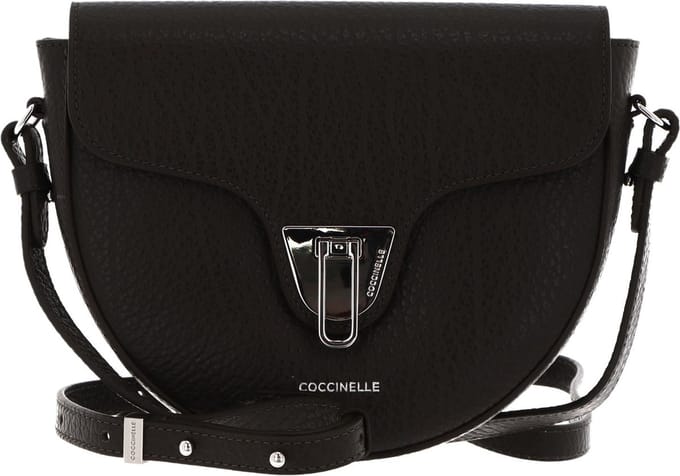 COCCINELLE Leren Schoudertas Beat Elephant Crossover Bag Bark Donkerbruin