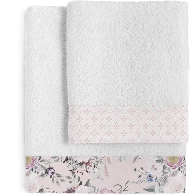Set van 2 handdoeken Delicate Bouquet | Happy Friday