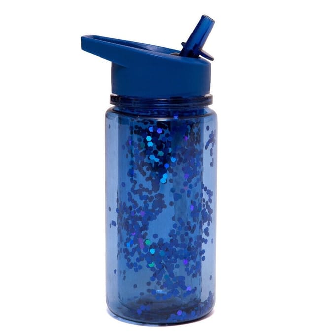 Petit Monkey drinkfles glitter night blue