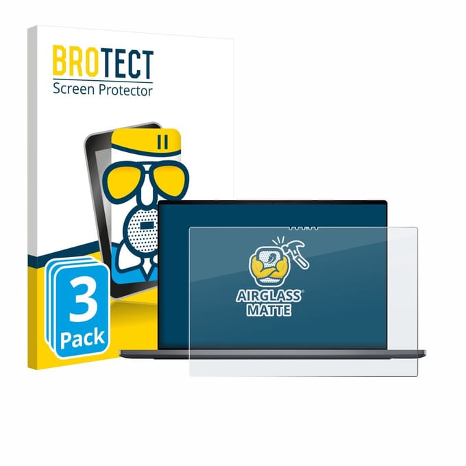 BROTECT - Screenprotector voor Dell XPS 16 DA16260 - Folie Beschermfolie Beschermglas matte 3 Stuks