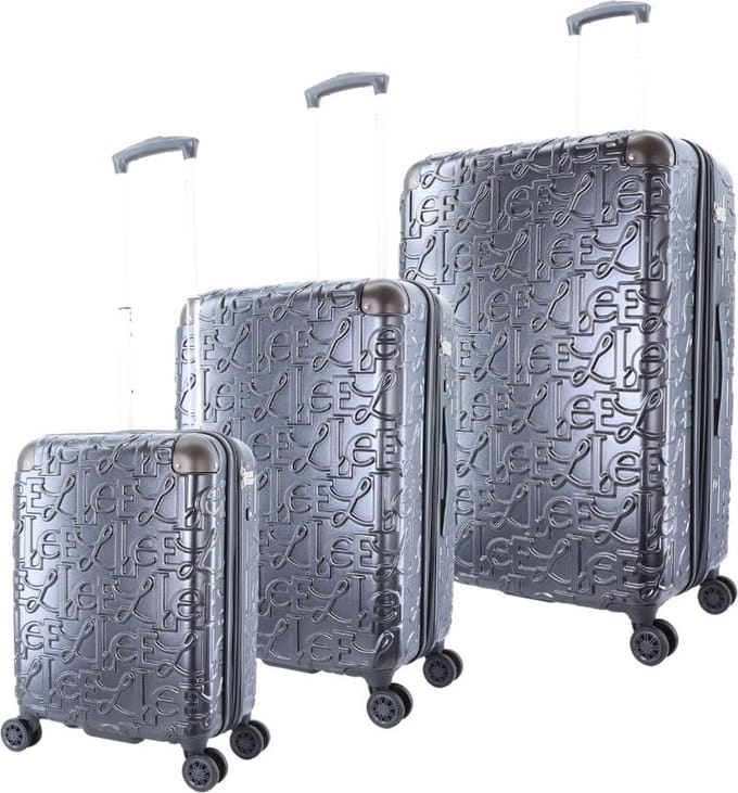 ELLE Alors Harde Kofferset 3-delig - S/M/L - Antraciet - Antraciet / Set