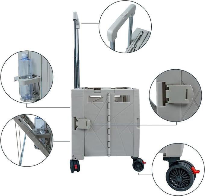 boodschappentrolley - Super compact / boodschappenwagen ,80 kg