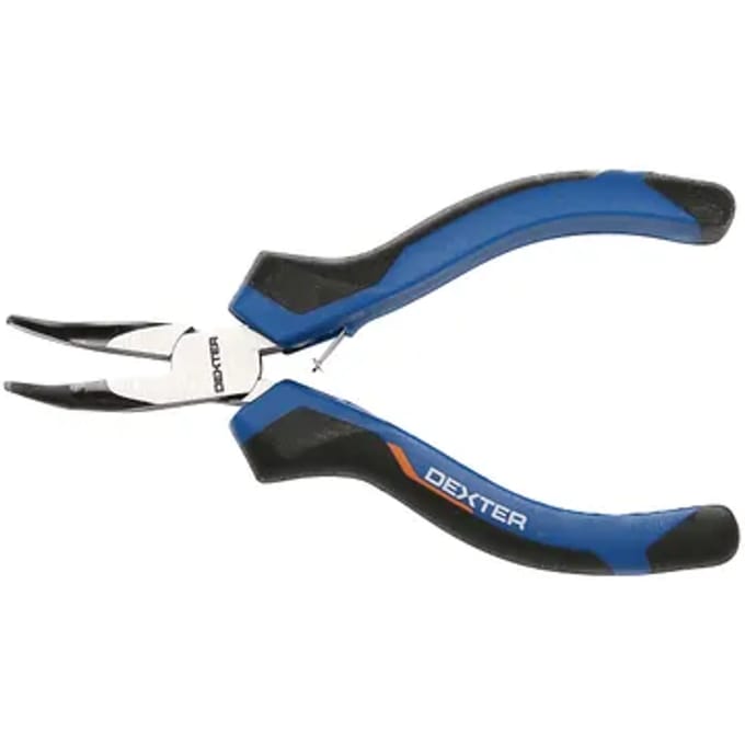 Dexter Mini Tangen Gebogen 128 mm - Precisie Werk