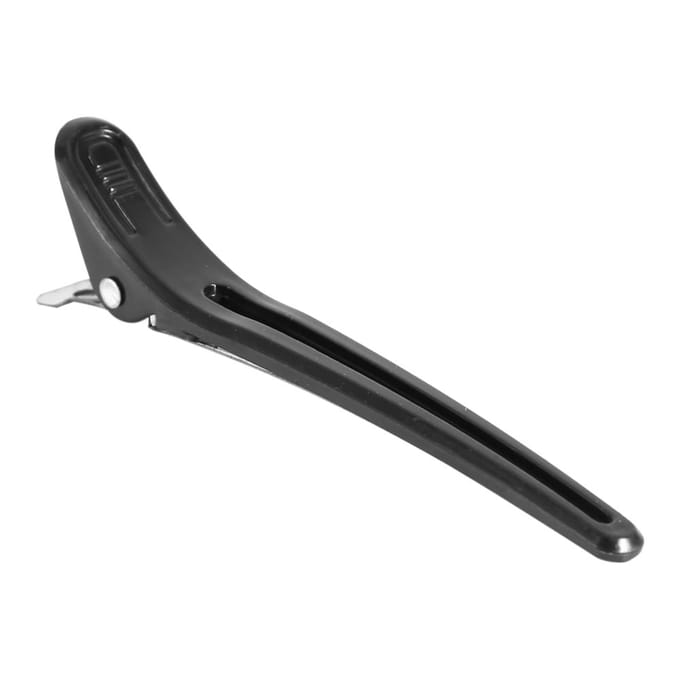 12 STuks Pak Salon Haardelingsclip Aluminiumlegering Kappersklemmen Haarspeld Stylinggereedschap black