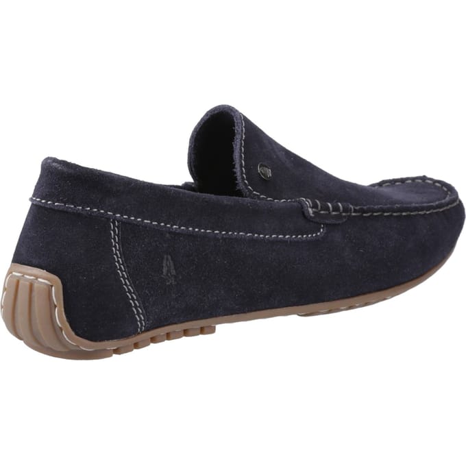 Hush Puppies Ralph Suede Heren Marineblauwe Instappers Van Leer