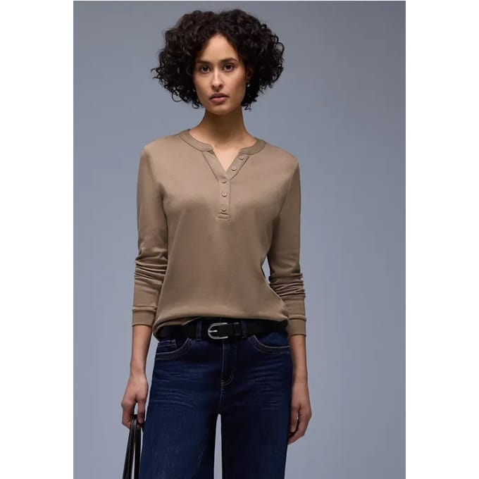 Shirt in effen kleur