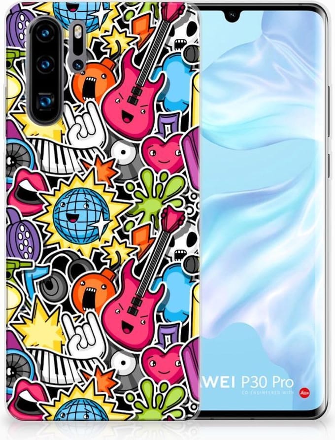 Huawei P30 Pro Silicone Back Cover Punk Rock
