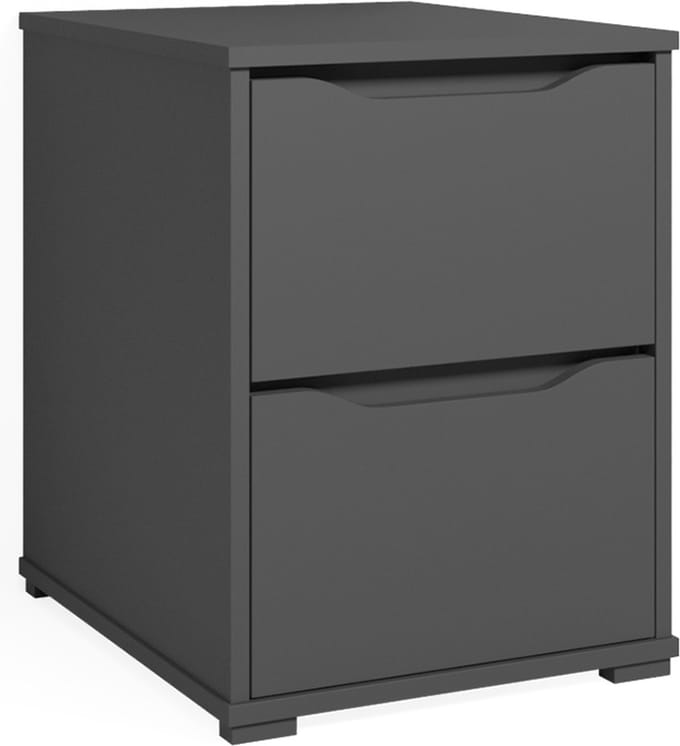 Vicco Ruben Boxspring nachtkastje – 40.2 x 53.6 cm Antraciet