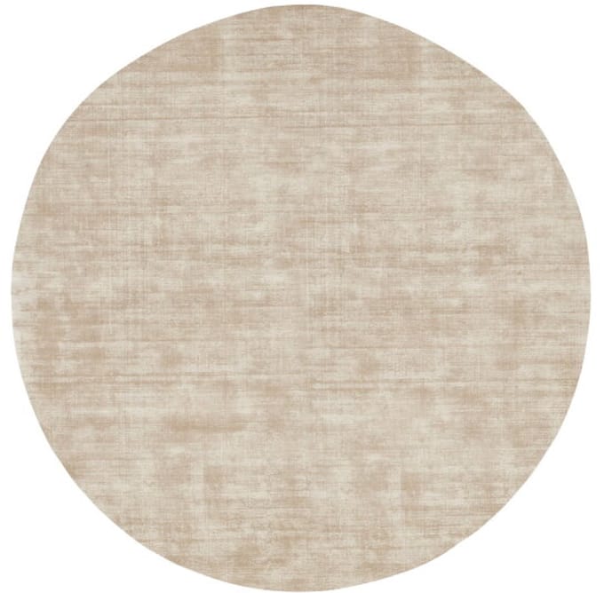Must living vloerkleed La Belle rond viscose Ø150 cm - Beige