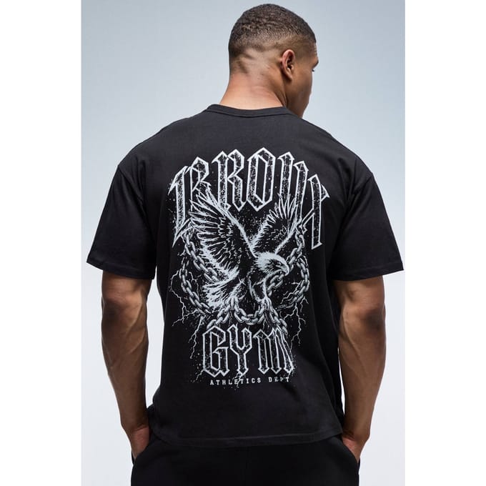 Active Bronx Gym Oversized T-shirt | Black | Size XS