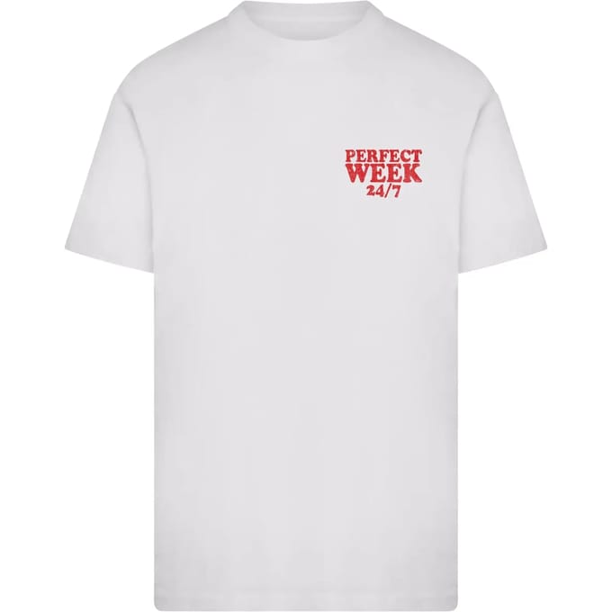 Mister Tee - Perfect Week Heren Tshirt - M - Wit