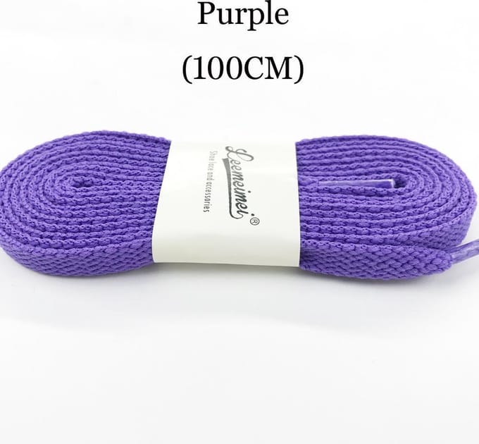2 Paar mooie Schoenveters - 100 cm - Paars - Veter - Lace - Strikken - Kleur