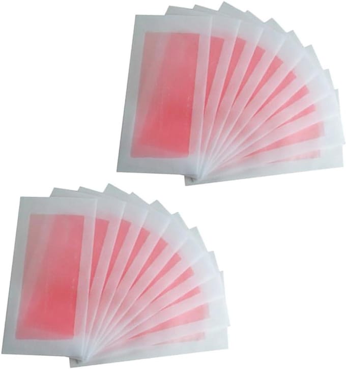 Wax Strips - Ontharingsstrips Ontharingspapier - Haren Verwijderen - Direct Bruikbaar - 20 Stuks - Roze Wit