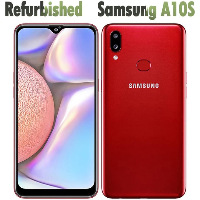 Téléphone Mobile Samsung Galaxy A10S A107F 2 Go RAM 32 Go ROM Reconditionné avec Simple SIM/Double SIM Simple Set bleu