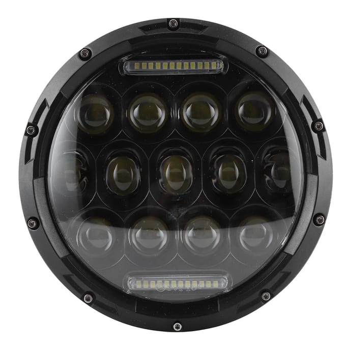 7 inch 75W LED Koplamp 6500K Hoge Helderheid Efficiënte Koplamp Geschikt voor Jeep Wrangler black