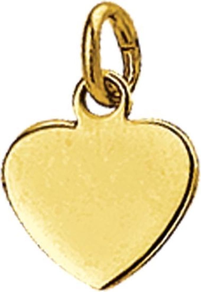 14K Geelgouden Graveerhartje hart - 4018344