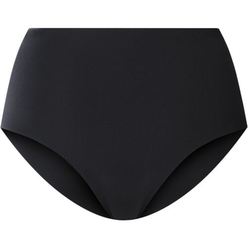 ESMARA Set van 2 dames lasercut onderbroeken met hoge taille - onzichtbaar & seamless (Zwart, S (36/38))