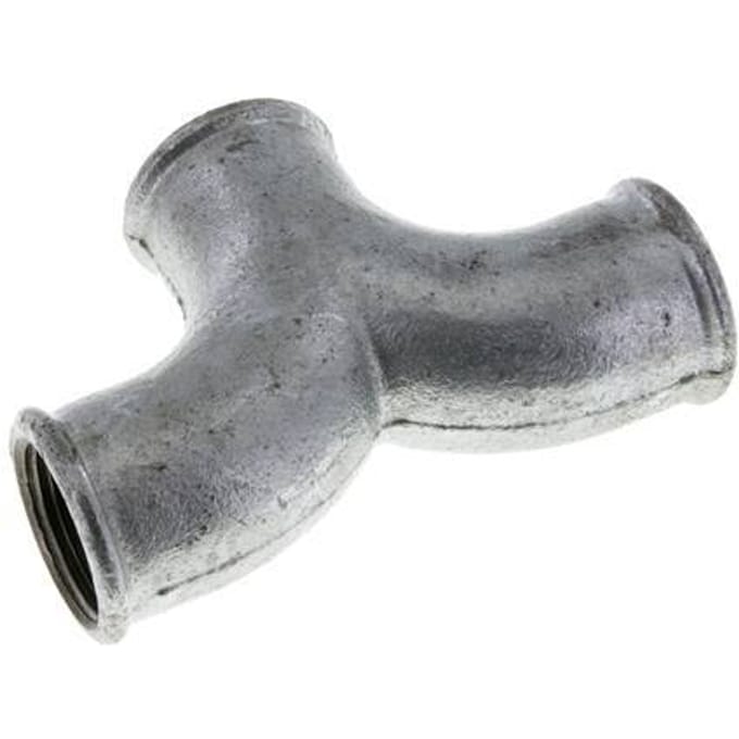 T-koppeling Rp1'' Binnendraad smeedbaar gietijzer 25bar (351.25psi)