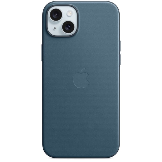 Apple FineWoven Case with MagSafe geschikt voor iPhone 15 Plus - Pacific Blue