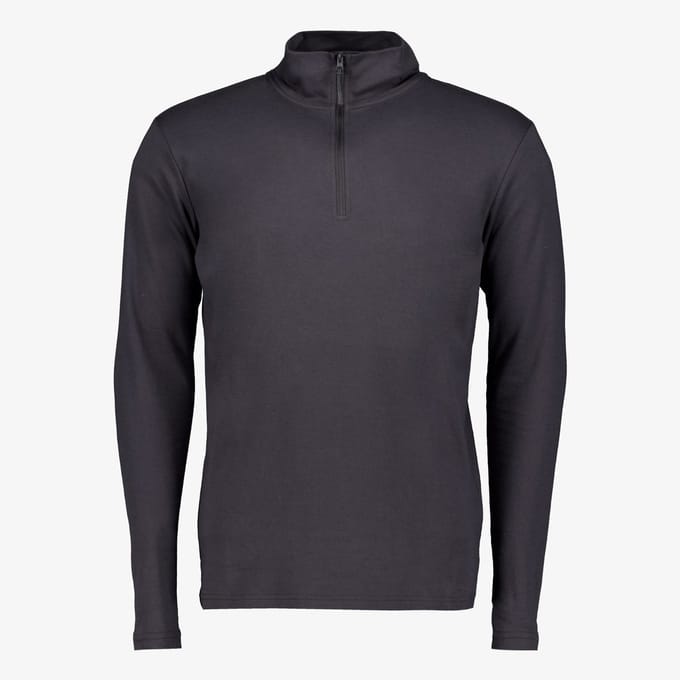 Mountain Peak heren thermoshirt met rits zwart - Maat M