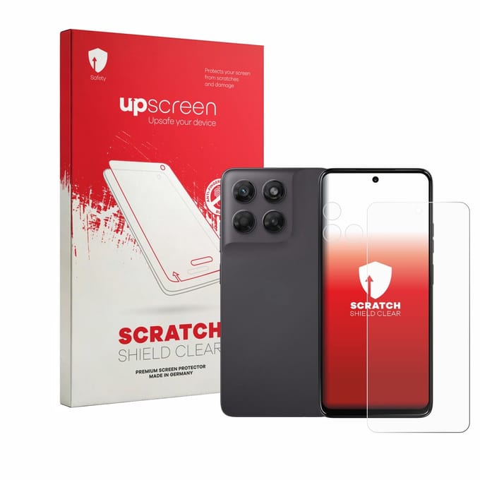 upscreen - Screenprotector voor Motorola Moto G47 (Voor+Camera) - Folie Beschermfolie transparant