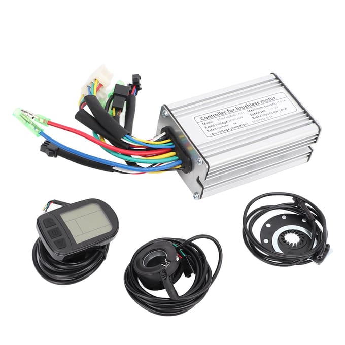 36V48V 350W Elektrische Motor Controller Kit 17A Borstelloze Motor Controller met KT LCD5 Display white