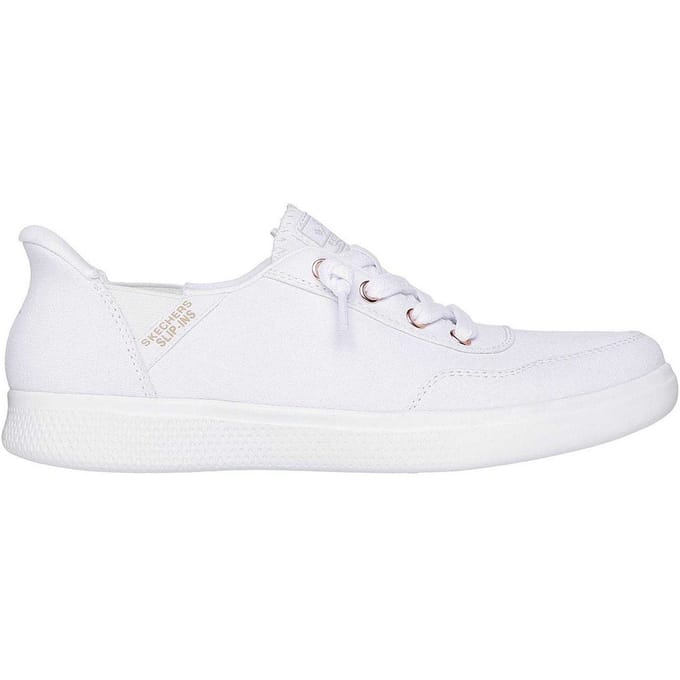 Skechers Dames/Dames Bobs Slip-In Trainers (Wit)