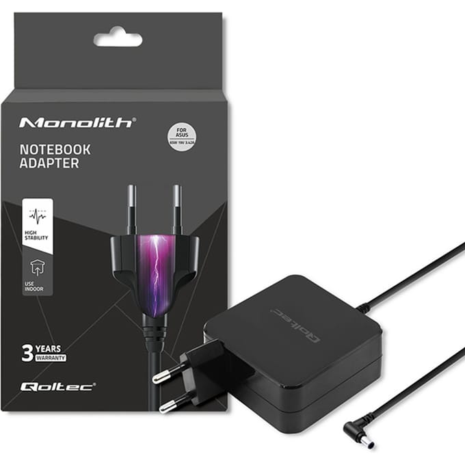Qoltec Asus Serie - Draagbare Laptop Oplader - 65W - 19V - 3.42A - 5.5*2.5mm