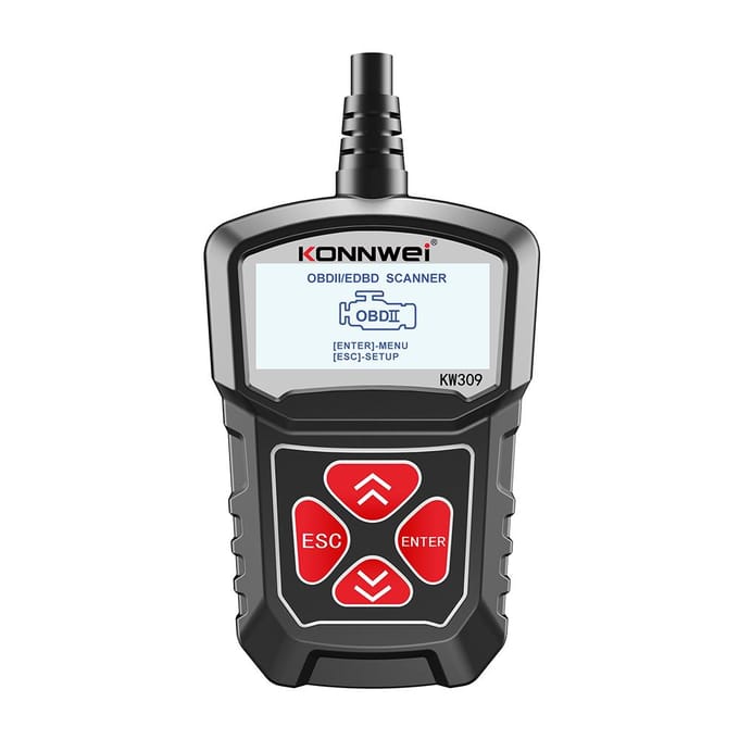 KONNWEI KW309 Universele autoscanner Professionele autocodelezer Voertuig CAN-diagnosescan zwart