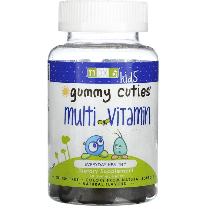 Natuurlijke Dynamix (NDX), Gummy Cutie, Multivitamine voor kinderen, 60 stuks
