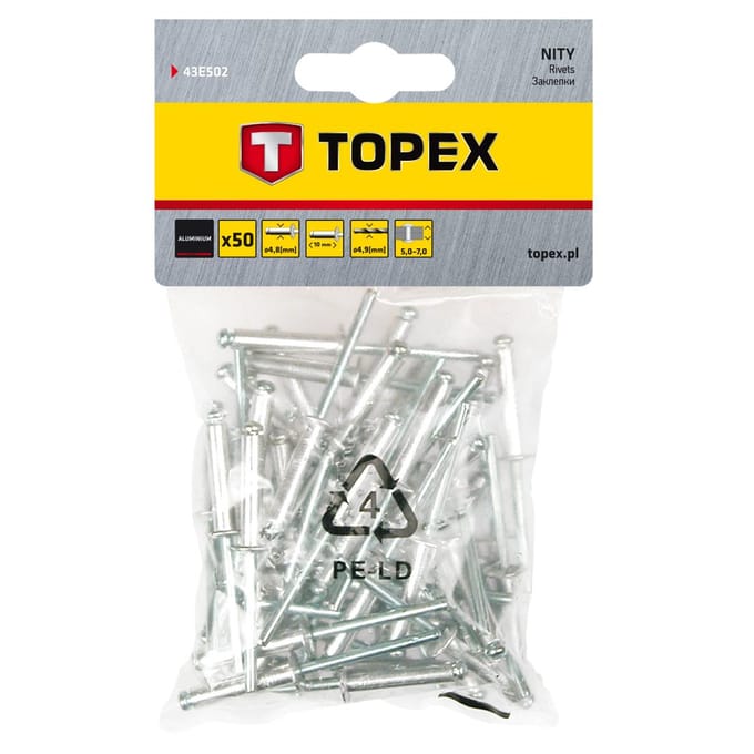 Popnagels 4,8 x 10 mm 50 Stuks Aluminium
