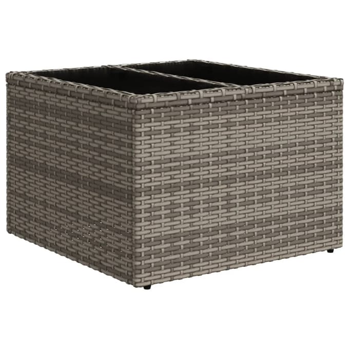 vidaXL - 11-delige - Loungeset - met - kussens - poly - rattan - grijs