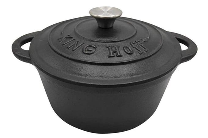 Kinghoff 1476 Braadpan - kookpan - Ø24cm- Gietijzeren - alle warmtebronnen