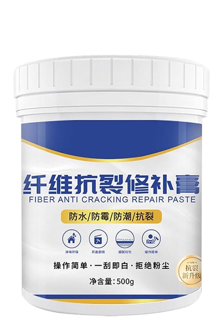 Reparatiepasta Muur - Vuller Gaten - Scheur Herstel - Langdurig Waterdicht - 500 gram - Wit