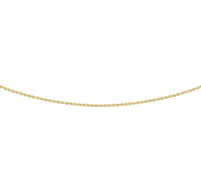 YO&NO - Ketting - Goud - Anker plat 0,8 mm 41 - 43 - 45 cm