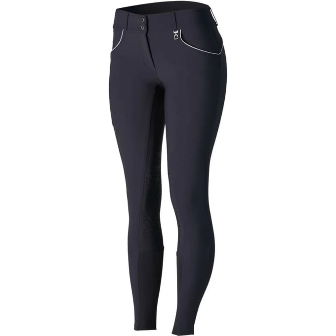 Damesrijbroek met hoge taille en middengrip Horze Aubrey