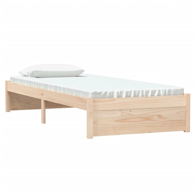 vidaXL - Bedframe - massief - hout - 75x190 - cm