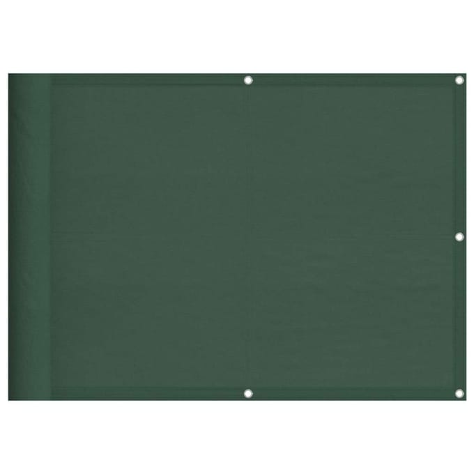vidaXL Balkonscherm 75x700 cm 100% oxford polyester donkergroen