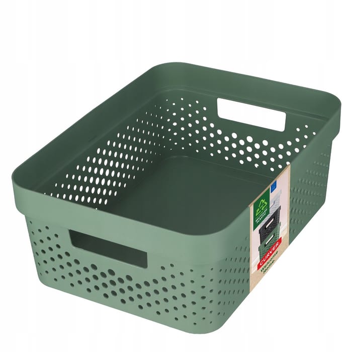 Curver Infinity Recycled Dots Opbergbox - 11 liter - Groen
