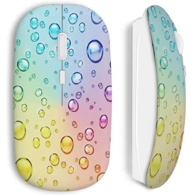 Souris Sans Fil Bulles multicolor