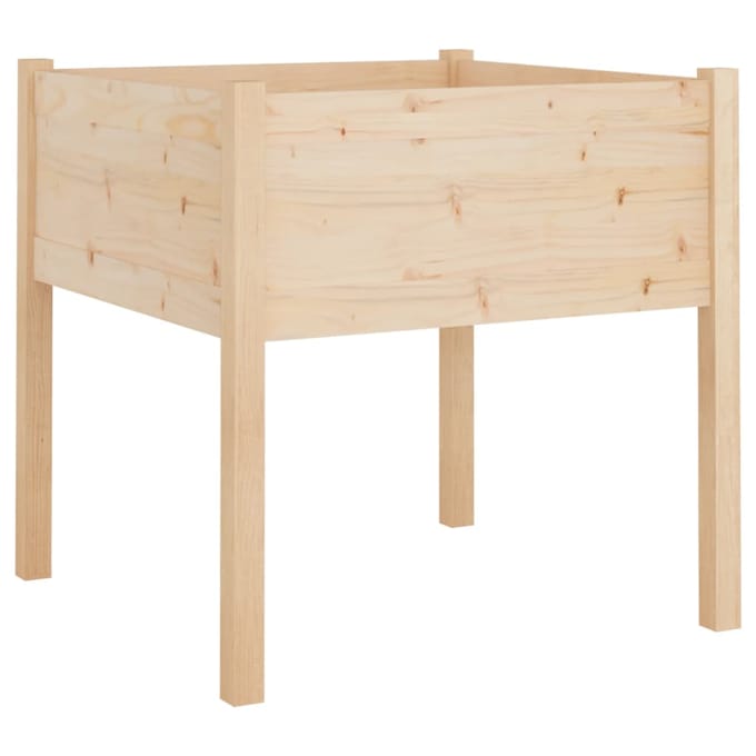 vidaXL - Plantenbak - 70x70x70 - cm - massief - grenenhout