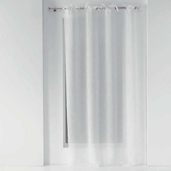 Glasgordijn met Strikjes 140 x 240 cm Callas Wit