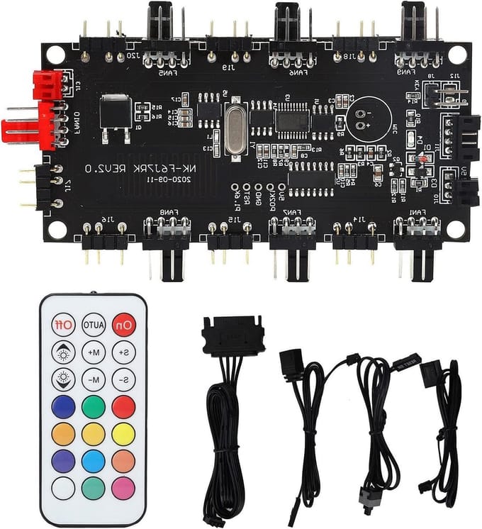 EGoods - LED Light Controller en Fan Hub met Draadloze Afstandsbediening - ARGB Splitter - Professioneel Ontwerp