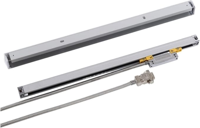 Precisie Liniaal - Meetlat Encoder - Machinebouw Meten - Hoge Nauwkeurigheid - 470mm - Zilver